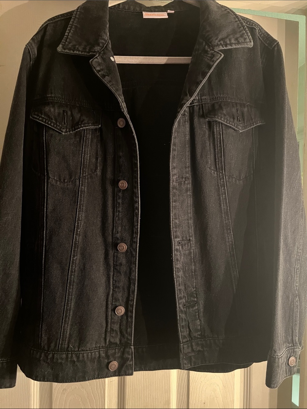Nickelodeon Black Denim Jean Jacket - Button Front